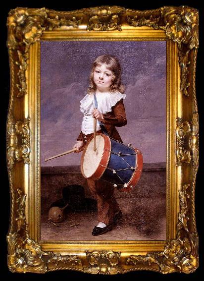 framed  Martin  Drolling Portrait of the Artists Son as a Drummer, ta009-2